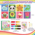 Caydo 8-in-1 Cross Stitch Kit for Beginners Kids, Includes 8 PCS Plastic Canvas with Pre-Patterns, 13 Colors Threads, Instructions, Embroidery Nee...