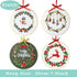 4 pcs of Christmas Embroidery kit with Patterns and Instructions, DIY Adult Cross Stitch Kits, Including 4 Plastic Embroidery Rings, 1 Pair of Sci...
