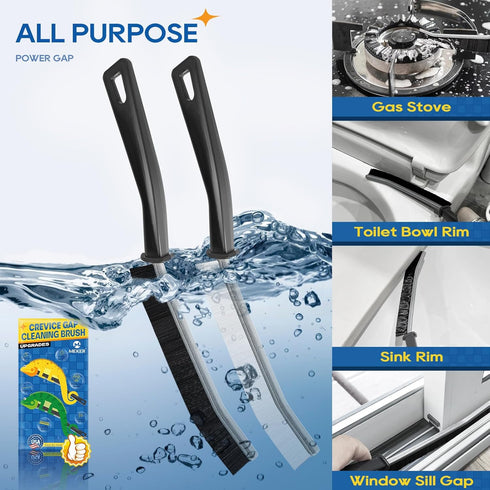 MEKER Crevice Cleaning Brush, Gap Cleaning Brush with Hard Bristle, Multifunctional Crevice Gap Cleaning Brush Tool for Kitchen, Bathroom, Tiles, ...