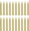 Mega Candles 20 pcs Unscented Gold Exquisite Mini Taper Spell Candles, 4 Inch Tall x 1/2 Inch Diameter, Magic Chimes, Enchantment, Casting Rituals...