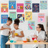 CNhoqc 12pcs Large Science Posters for School Classroom, 13.9 x 10.9 Inch Educational Science Laboratory Wall Art Poster Science Is The Future Pos...