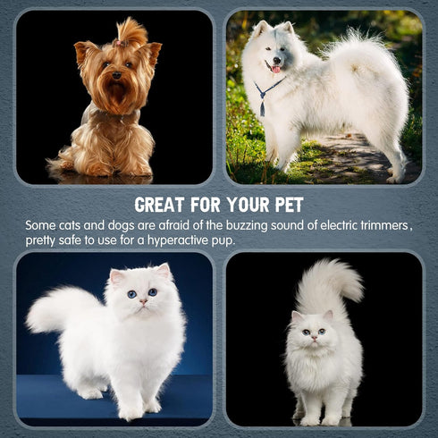 5 Pieces Razor Comb for Dogs Hair Grooming Trimmer Comb for Pet Razor Comb with 25 Extra Blades Manual Dog Hair Trimmer Comb Double Edge Razor for...