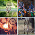 PATIKIL 1.4 Inch Dream Catcher Rings, 6 Pcs Metal Macrame Wreath Floral Round Ring Hoop for Christmas Decor Home Car DIY Craft Wedding Wall Hangin...