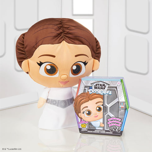 Just Play Star Wars™ Doorables Puffables Plush – Star Wars: A New Hope™, 10-inch Collectible Plush Featuring Glitter Eyes, Styles May Vary, Kids T...