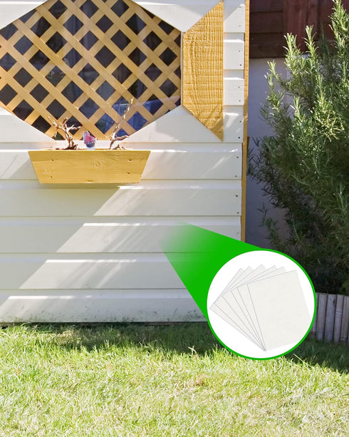 Vinyl Siding Repair Kit, White Durable Self-Adhesive Vinyl Siding Patch Cut to Fit Freestyle Cover Any Cracks, Holes, or Blemishes on PVC Fence Re...