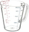 Carlisle FoodService Products 4314307 Commercial Plastic Measuring Cup, 1 Quart, Clear...