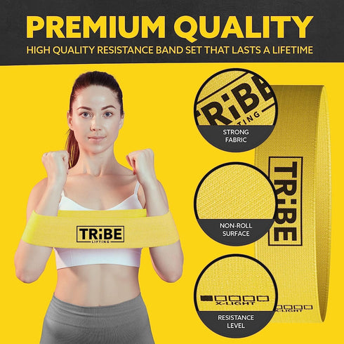 Fabric Resistance Bands for Working Out - Exercise Bands Resistance Bands Set - Workout Bands Resistance Bands for Legs - Leg Bands Resistance Fit...