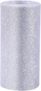 Glitter Tulle Roll Sparkling Tulle Ribbon Fabric Spool for Wedding Decoration Gift Wrapping, 6 Inch by 25 Yards (Silver)...