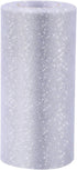 Glitter Tulle Roll Sparkling Tulle Ribbon Fabric Spool for Wedding Decoration Gift Wrapping, 6 Inch by 25 Yards (Silver)...
