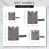 Bone Dry Pet Robe Collection, Embroidered Absorbent Microfiber Bath Robe with Adjustable Closure, for Dogs & Cats, Medium, Rose...