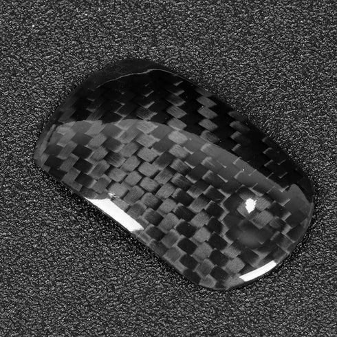 Gear Shift Knob Cover Trim, Carbon Fiber Car Gear Shift Knob Cover Trim Decoration Fit for Mustang 2014-2018...