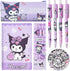 Cute School Supplies Set - Gel Pens, Journal Notebook, 50 Stickers, Pencil Cse, Kawaii Stationery Set, Back to School Gift, Purple...