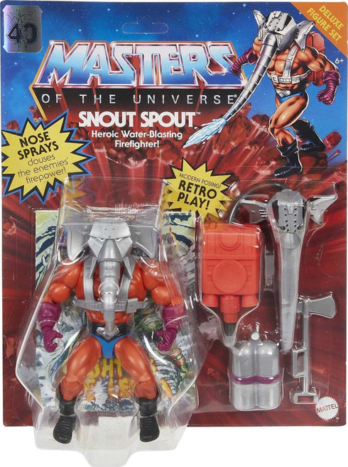Masters of the Universe Origins Snout Spout Action Figure with Accessories, 5.5in MOTU Collectible Toy with Accessories...