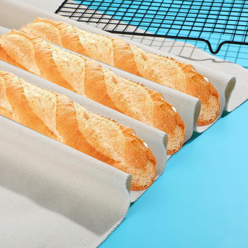2PCS Proofing Cloth for Bread Baking 14x18 Inches Linen Cloth Reusable Bread Proofing Cloth Thick Baking Bread Cloth for Dough, Baguettes, Loaves,...