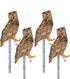 Owls to Keep Birds Away, 4 Pack Fake Owls with Reflective Tape for Garden Tree, Bird Scare Reflective Hanging Decoration to Keep Birds Pigeon from...