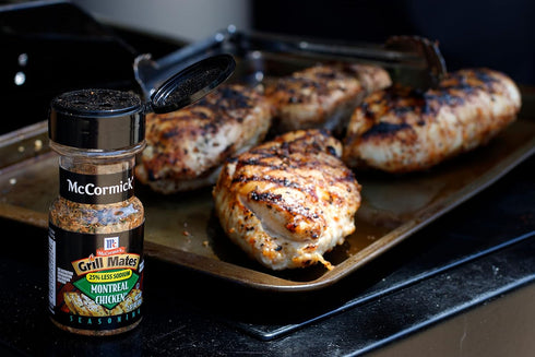 McCormick Grill Mates 25% Less Sodium Montreal Chicken Seasoning, 2.87 oz...