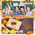 30 Set Fall Themed Pencils Thanksgiving Party Pencils Thanksgiving Wood Pencils and Bulk Mini Maple Leaf Acorn Erasers Mini Erasers for Thanksgivi...
