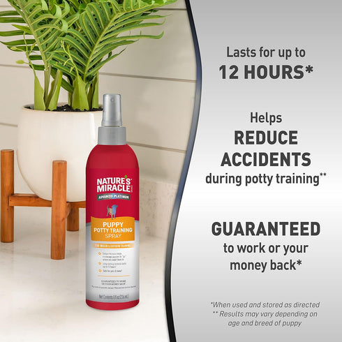 Nature's Miracle Advanced Platinum Puppy Potty Training Spray 8 Oz, Dog Training Aid...