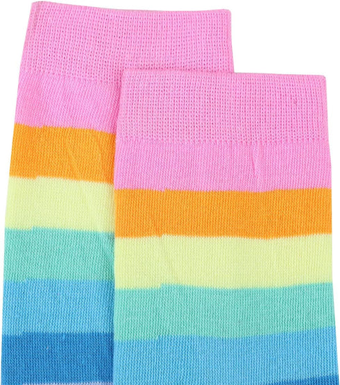 Benefeet Sox Womens Striped Knee High Socks Girls Funny Novelty Athletic Colorful Stripe Cute Stockings Tube Socks...