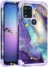 Rancase for Moto G Stylus 2021 5G Case,Three Layer Heavy Duty Shockproof Protection Hard Plastic Bumper +Soft Silicone Rubber Protective Case for ...