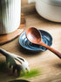 Spoon Holder, Ceramic Spoon Rest Spoon Rest for Countertop, Kitchen Decor for Stove Top, Coffee Bar Accessories, Dark Blue...