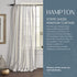 Elrene Home Fashions Hampton Stripe Sheer Window Curtain, 52" x 84" (1 Panel), Grey...