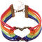Infinity Collection LGBT Bracelet, Lesbian Pride Jewelry, Rainbow Pride Bracelet & Lesbian Gifts...