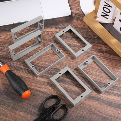6pcs Electric Box Extender, 1/2" Single Gang Receptacle Outlet Box Extenders Outlet Extension Box for Electric Outlet Switches and Electric Box (G...
