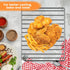 Replacement Air Fryer Wire Rack for Digital Convection Toaster Oven, 14.6''*11.4'' Stainless Steel Air Fryer Accessories Roasting Steamer Grill Ra...
