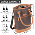 Tirrinia Insulated Wine Gift Carrier Tote - Travel Padded 2 Bottle Wine/Champagne Cooler Bag for Portable Wine Bottle Carrying Case, Women Men Eve...