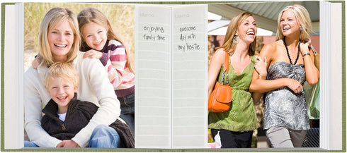 Pioneer DA-100CBF/SG 100 Pocket Fabric Frame Cover Photo Album, Sage Green...