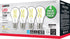 Satco S12437 A19 LED 4-Bulb Value Pack, 75W Replacement, 3000K, Clear...