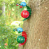 Metal Garden Decor Cute Snail Yard Art Outdoor Lawn Patio Ornament Fence Decorations for Outside - Set of 2(Red,Green)...