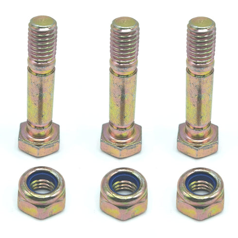 3 PK 710-0890 Shear Bolts and Nuts for MTD Craftsman Troy-Bilt Cub Cadet 710-0890A 910-0890A 910-0890 Two-Stage Snow Thrower Models (2004 & Prior)...