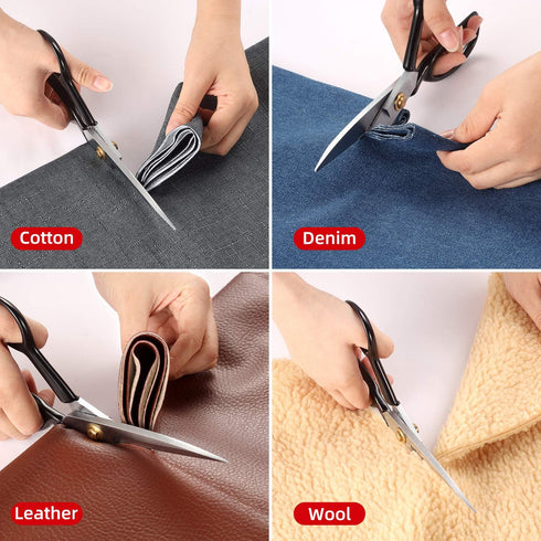 Fabric Scissors Tailor Sewing Shears - 8 Inch Heady Duty Scissors for Fabric Cutting Professional Ultra Sharp Cloth Tailor Scissors Multipurpose U...