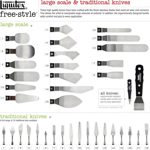 Liquitex Professional Freestyle Small Painting Knife, No. 8...