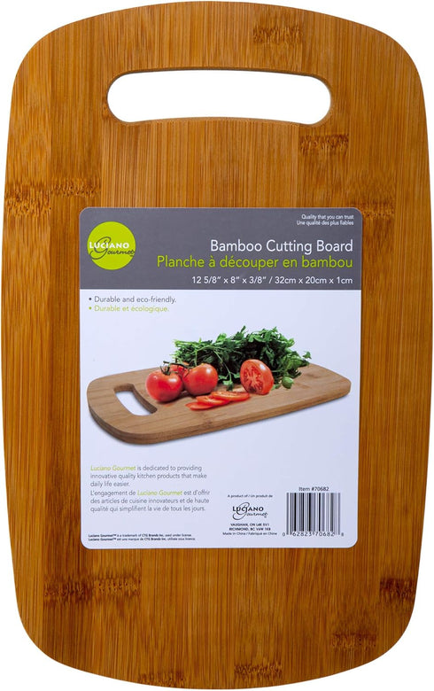 Luciano Housewares, Beige Classic Bamboo Cutting Board, 12.6 x 7.87 inches, 12.75 x 7.87...