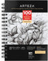ARTEZA Spiral Sketch Book 5.5 x 8.5 Drawing Pad 100 Sheets Sketch Pads for Drawing for Adults & Teens...