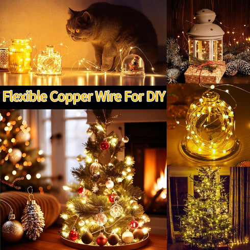 132FT 400 LED Fairy Lights Plug in Silver Wire Outdoor String Lights Waterproof Firefly Starry Lights with Remote Timer Twinkle Lights for Wedding...