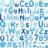 231 Pcs Christmas Bulletin Board Decoration Winter Letters Cutouts Combo Set Bulletin Board Alphabet Letters and Number Accents for Xmas Winter Ho...