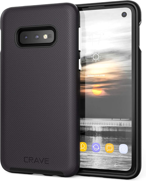 Crave Dual Guard for Samsung Galaxy S10e Case, Shockproof Protection Dual Layer Case for Samsung Galaxy S10e - Black...