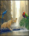 Posterizer-jungle scene with animals in urban city setting -3-Abstract & Modern Art-Art for Animal Lovers-Decor for Home & Office- unframed wall a...