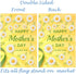 Happy Mothers Day Love You Best Mom Floral Daisy Flower Garden Yard Flag 12"x 18" Double Sided Polyester Welcome House Flag Banners for Patio Lawn...
