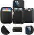 Bocasal RFID Blocking Wallet Case for iPhone 13 Pro Max, Adjustable Crossbody Zipper Purse Case Card Holder with Kickstand Detachable Wrist Strap,...