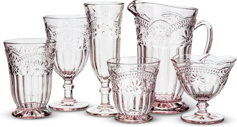 Abbott Collection 27-Desiree/GOB Flower Wine Goblet...