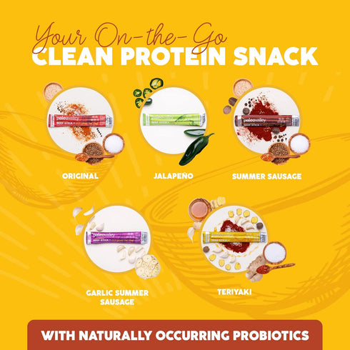Paleovalley 100% Grass Fed Teriyaki Beef Sticks - Delicious Gluten Free Beef Snack - High Protein Keto Friendly...