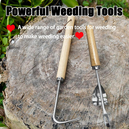 Weeder&Weed Puller Tool - Heavy Duty Weeding Tools Gardening with Hang Hole - Dandelion Weed Puller Tool for Lawn Field and Yard Tools (U-Type)...