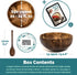 Jungle Culture 1 Coconut Bowl & Spoon with FREE eBook • Wooden Bowl • Salad Serving Bowl • Acai Smoothies Pasta Cereal Bowl • Vegan Gift Ideas • E...