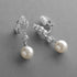 Mariell Pearl Clip-On Wedding Bridal Earrings, Cubic Zirconia Pearl Drop Earrings for Brides, Bridesmaid,...