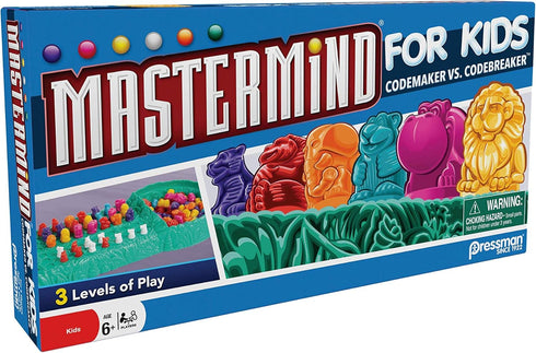 Pressman Mastermind for Kids - Codebreaking Game With Three Levels of Play Multicolor, 5"...